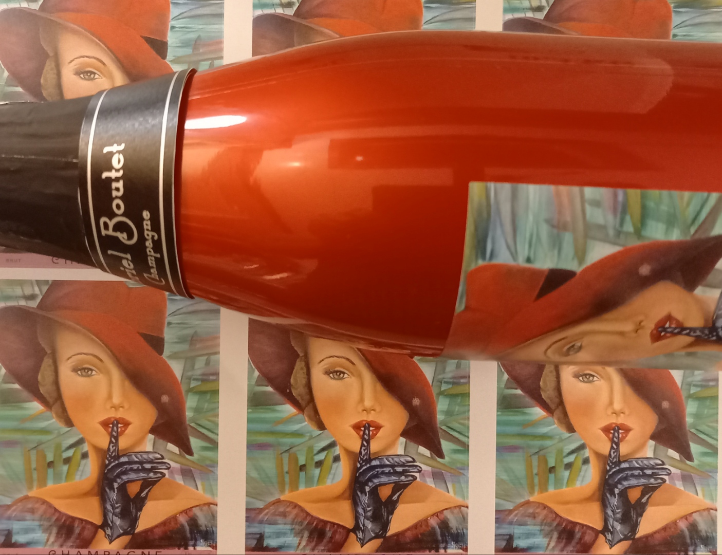 Champagne Gabriel Boutet Rosé JANE la Femme au chapeau rouge