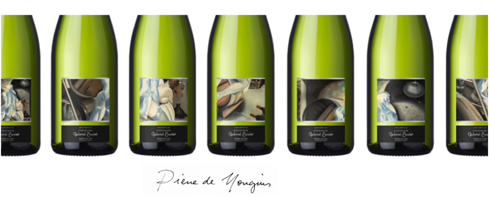 Pierre de Mougins étiquettes sur bouteilles