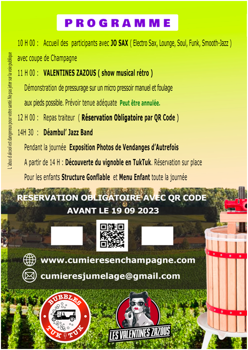 affiche def verso vendanges jumelage 2023