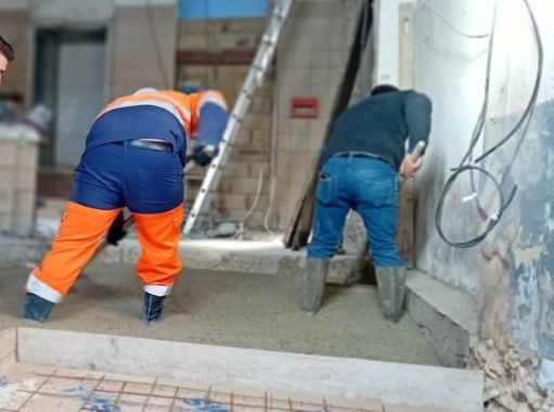travaux chape maçon 